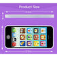 Cooplay Learning Smart Phone Toy Music Lullaby Song Touch Screen Type-C Recharable Cell Phone Mobile Yphone for Toddler Baby