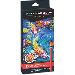 Prismacolor Col-Erase Erasable Colored Pencils, Adult Coloring, 12 Pack