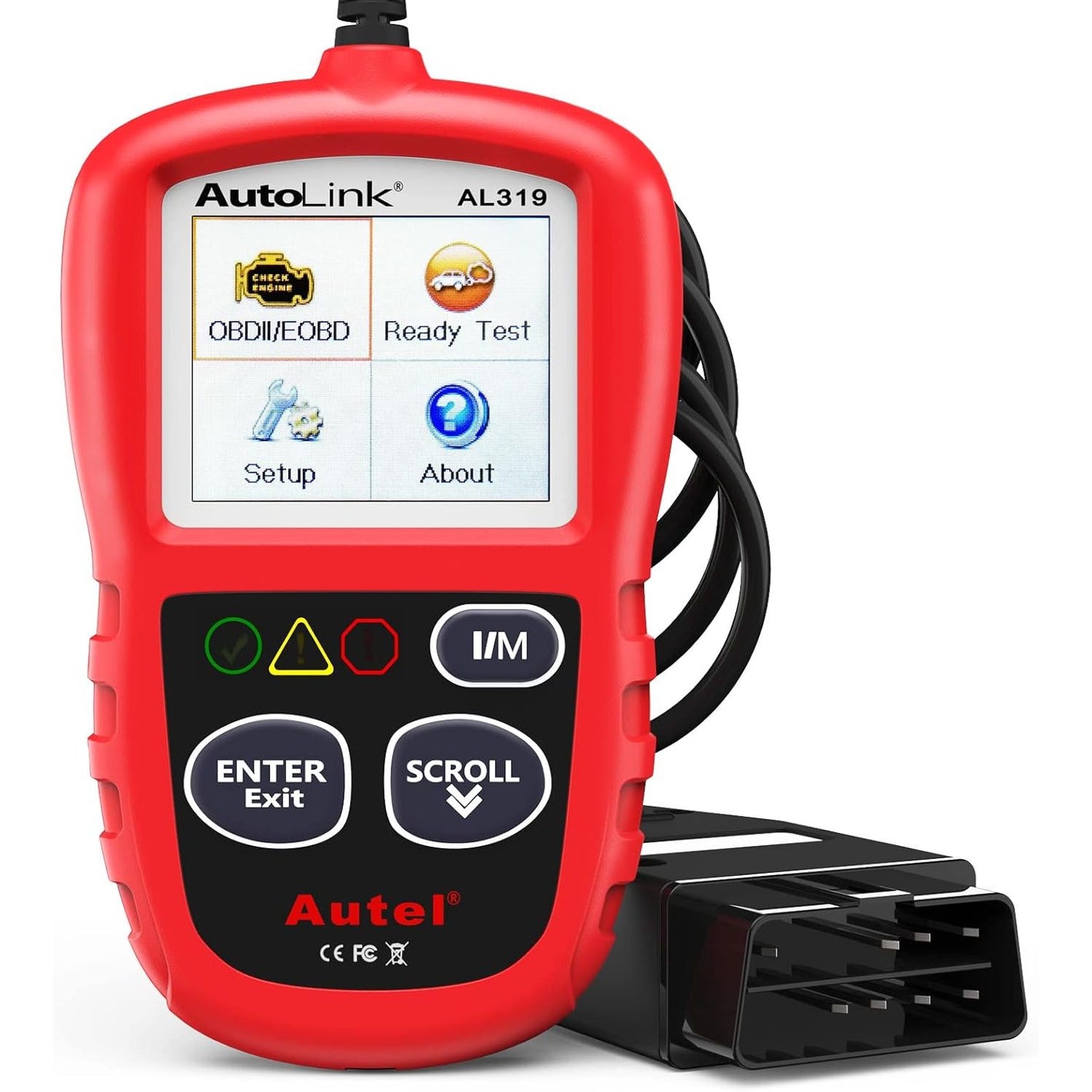 Autel Professional OBD2 Scanner AL319 Code Reader, Enhanced Check and Reset Engine Fault Code, Live Data, Freeze Frame, CAN Car Diagnostic Scan Tools for All OBDII Vehicles After 1996, 2025 Upgraded