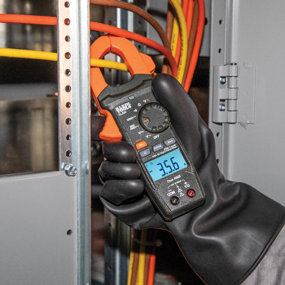 Buy now Klein Tools CL220 Digital Clamp Meter, Auto-Ranging 400 Amp AC, AC/DC Voltage, TRMS, Resistance, Continuity, NCVT Detection, and Temp at indiglob india