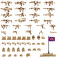 Buy now 83 Pcs Toy Soldiers Figures US Army Battle Toy Set - Weapons Pack Military Weapon Battle Building Blocks Compatible with Major Brand, 3 Years Old and up at indiglob india