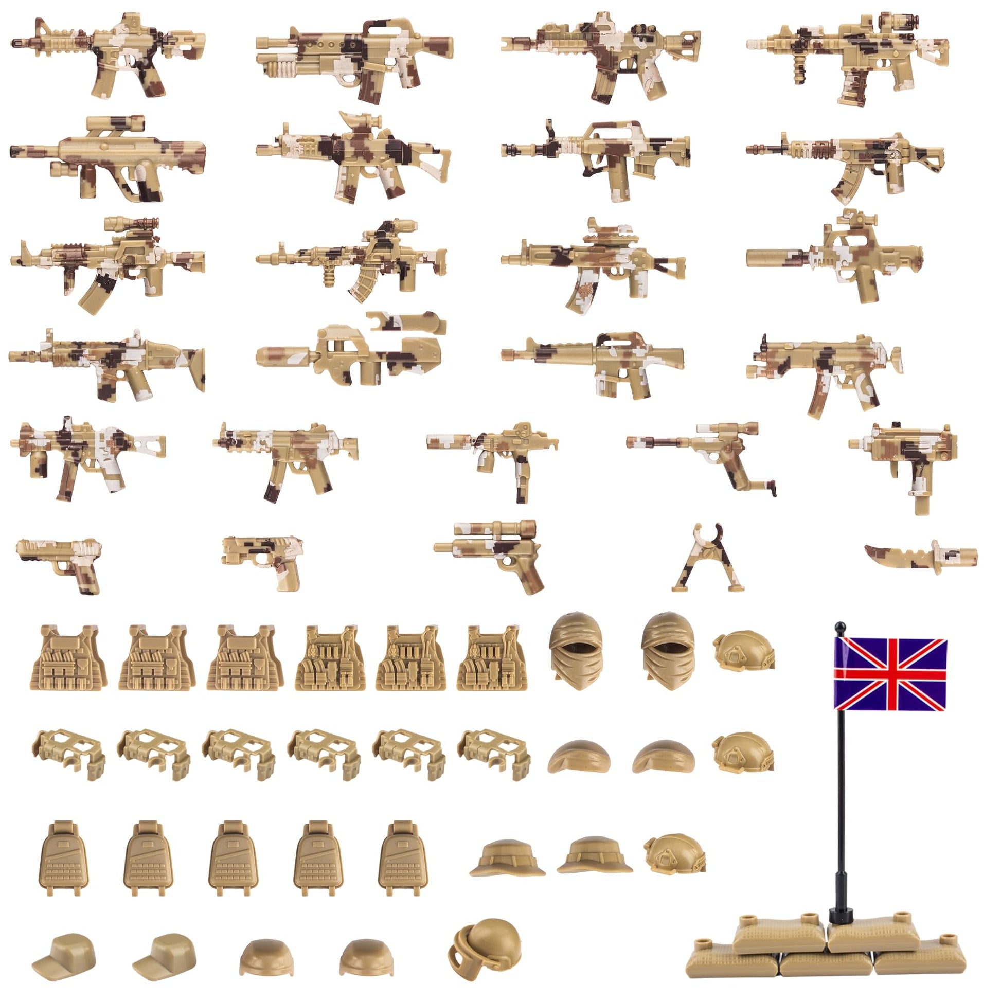 Buy now 83 Pcs Toy Soldiers Figures US Army Battle Toy Set - Weapons Pack Military Weapon Battle Building Blocks Compatible with Major Brand, 3 Years Old and up at indiglob india