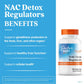 Doctor's Best Nac Detox Regulators with seleno excell, Non-GMO, Vegetarian, Gluten&Soy Free, 180 Veggie Caps, 180Count