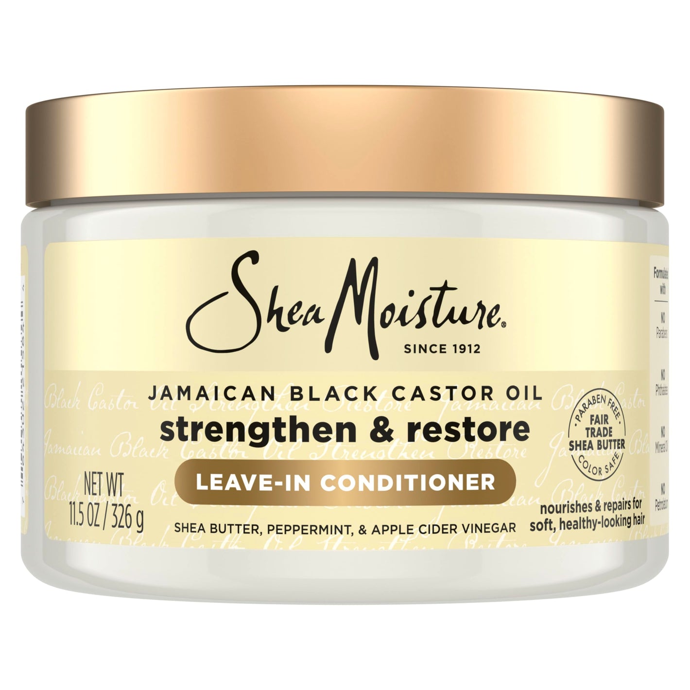 Buy now SheaMoisture Jamaican Black Castor Oil Leave In Conditioner 100% Pure Jamaican Black Castor Oil For Damaged Hair to Soften and Detangle Hair 11.5 oz at indiglob india