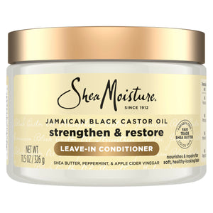 Buy now SheaMoisture Jamaican Black Castor Oil Leave In Conditioner 100% Pure Jamaican Black Castor Oil For Damaged Hair to Soften and Detangle Hair 11.5 oz at indiglob india