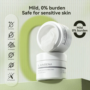 LANBENA Blackhead Remover Mask Nose strips Charcoal Mask Peel off Mask Facial Pore Cleanser Purifying Face Mask 1.06 Ounce