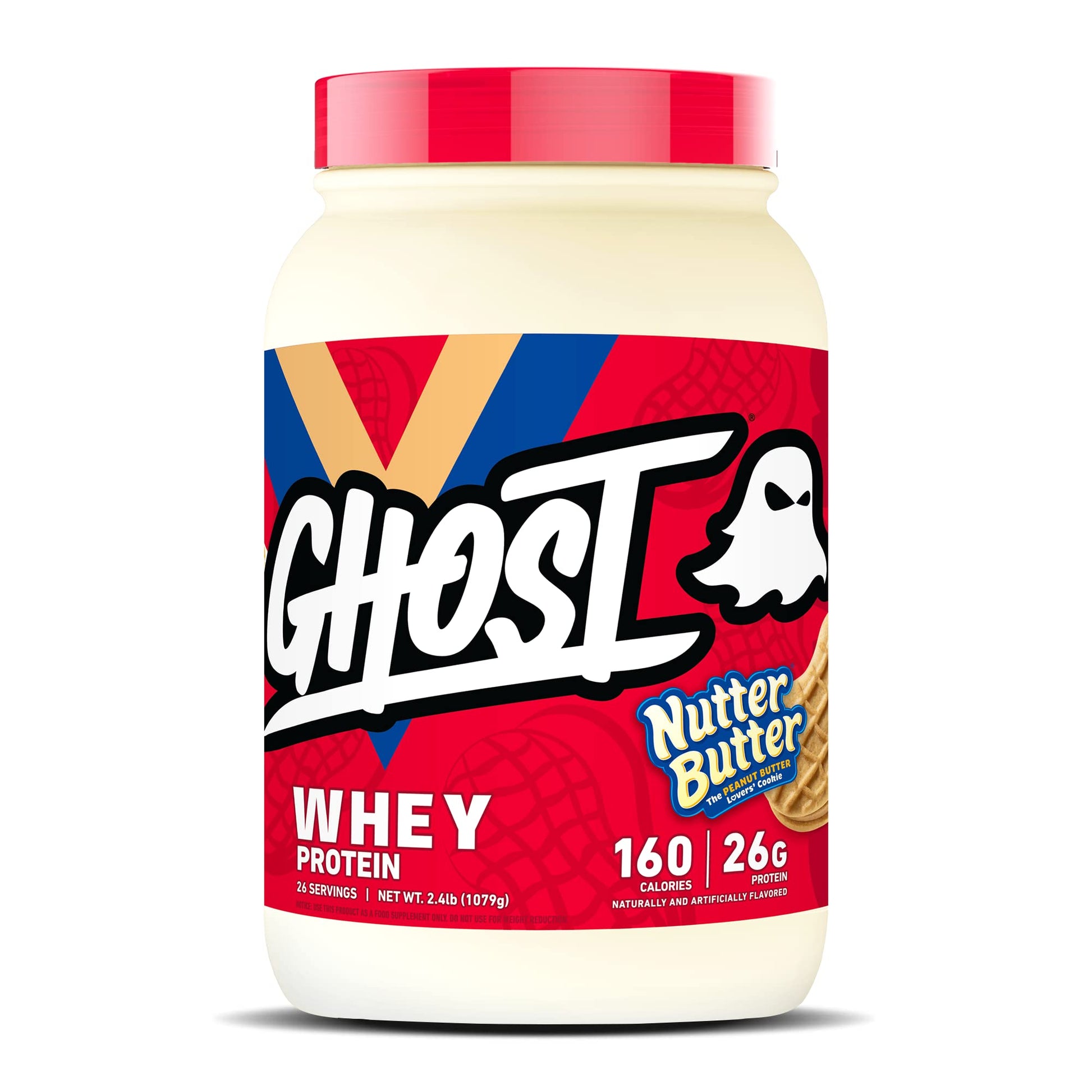 Buy now GHOST Whey Protein Powder, Oreo - 2LB, 25G of Protein - Whey Protein Blend -Post Workout Fitness & Nutrition Shakes, Smoothies, Baking & Cooking - Cookie Pieces Inside Nutter Butter at indiglob india