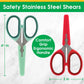 Baby Food Scissors 2 Pack w Covers- Parent Must-Safety Stainless Steel Shears- Make Every Bite Perfectly Sized & Safe- For Babies, Toddlers- Kids Feeding or Adult Portion Control, Gift for Mom