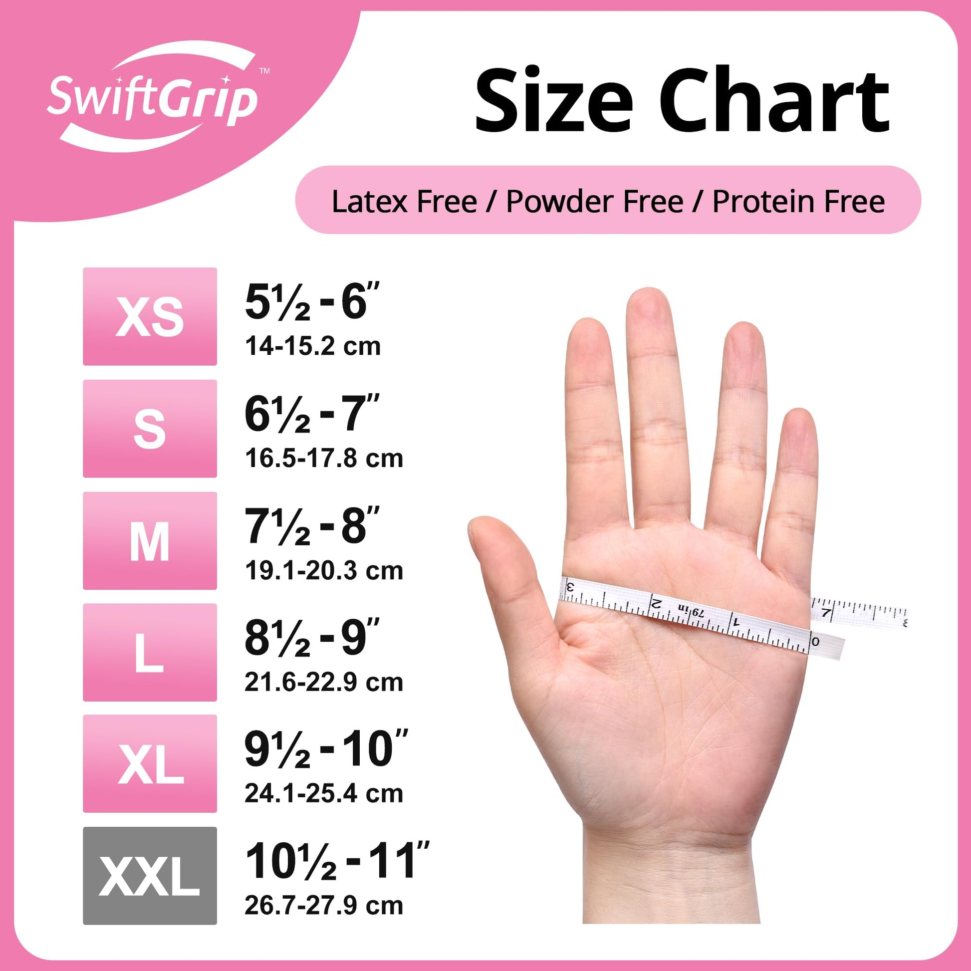Buy now Pink Nitrile Gloves, 3-mil, Industrial Gloves Disposable Latex Free, for Cleaning & Esthetician, Rubber Powder-Free, 100-ct Box (Small) at indiglob india