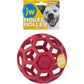 JW Pet Hol-ee Roller Dog Toy Puzzle Ball, Natural Rubber, Large (5.5 Inch Diameter), Colors May Vary