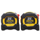 Buy now LEXIVON 25Ft/7.5m AutoLock Tape Measure | 1-Inch Wide Blade with Nylon Coating, Matte Finish White & Yellow Dual Sided Rule Print | Ft/Inch/Fractions/Metric (LX-205) 2-Pack DuaLock at indiglob india