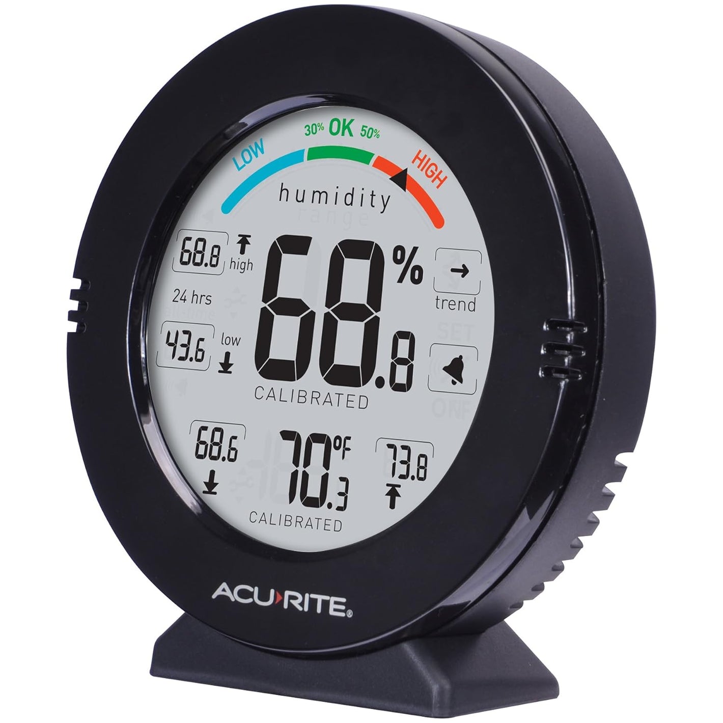 Buy now AcuRite 01080M Pro Accuracy Temperature and Humidity Gauge with Alarms, Black at indiglob india