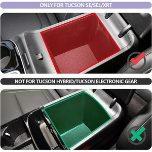 LUWU 2025 2026 Hynudai Tucson Center Console Organizer 2022-2026 Tucson NX4 Armrest Storage 2026 Tucson Console Organizer Tray Tucson SE/SEL/XRT Armrest Organizer 2025 2026 Tucson Accessories (Blue)