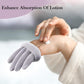 MIG4U Moisturizing Beauty Gloves Touchscreen Overnight Sleeping Glove for Women Dry Hands, Nighttime Lotion, Eczema, SPA, Cosmetic Treatment, Grey Purple 3 Pairs Size S/M