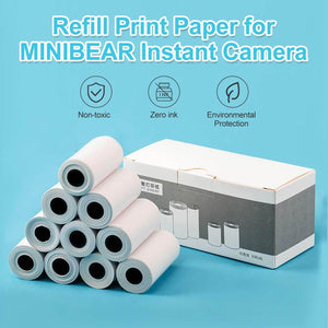 10 Rolls Print Paper for Kids Instant Print Camera Refill Print Paper Works with MINIBEAR VTech Kidizoom Camera,Thermal Paper Fit for Most Kids Instant Camera… - My Store