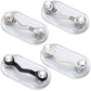 Readerest Magnetic Eyeglass Holders (4 Pack) Eyewear Clip for Readers & Sunglasses, ID Badge Clip for Conferences, USA Made