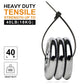 Buy now 100Pcs 8 Inch Heavy Duty Industrial Zip Toes 40lbs Tensile Strength Releasable Black Tie Wraps Reusable Zip Toes Tie Straps For Garden Plant Secure Vine, Home Office at indiglob india