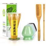 Buy now TEANAGOO MA-01 Japanese Matcha Ceremony Accessory, Matcha Whisk (Chasen), Traditional Scoop (Chashaku), Tea Spoon, Whisk Holder, The Perfect Set to Prepare a Traditional Cup of Matcha.… at indiglob india