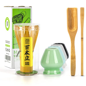 Buy now TEANAGOO MA-01 Japanese Matcha Ceremony Accessory, Matcha Whisk (Chasen), Traditional Scoop (Chashaku), Tea Spoon, Whisk Holder, The Perfect Set to Prepare a Traditional Cup of Matcha.… at indiglob india