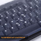 Universal Clear Waterproof Anti-Dust Silicone Keyboard Protector Cover Skin for Standard Size PC Computer Desktop Keyboards (Size: 17.52" x 5.51")