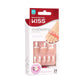 KISS Everlasting, Press On Toenails, Nail Glue Included, 'Limitless', French, Short Size, Squoval Shape, Includes 24 Nails, 2g Glue, 1 Manicure Stick, 1 Mini file