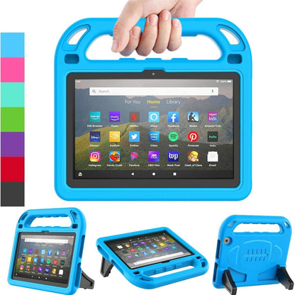 LEDNICEKER Kids Case for All-New Fire HD 8 & Plus 2020 & 2022- Lightweight Shockproof Handle with Stand Kid-Proof Case for Amazon Fire HD 8 inch Tablets (2022/2020 Release) - Blue