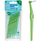 TEPE Interdental Brush Angle, Angled Dental Brush for Teeth Cleaning, Pack of 6, 0.8 mm, Large Gaps, Green, Size 5