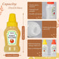 RONRONS 4 Pieces Mini Ketchup Bottles for Lunch Box, 25ml Salad Dressing Containers Small Condiment Squeeze Bottles for Sauce