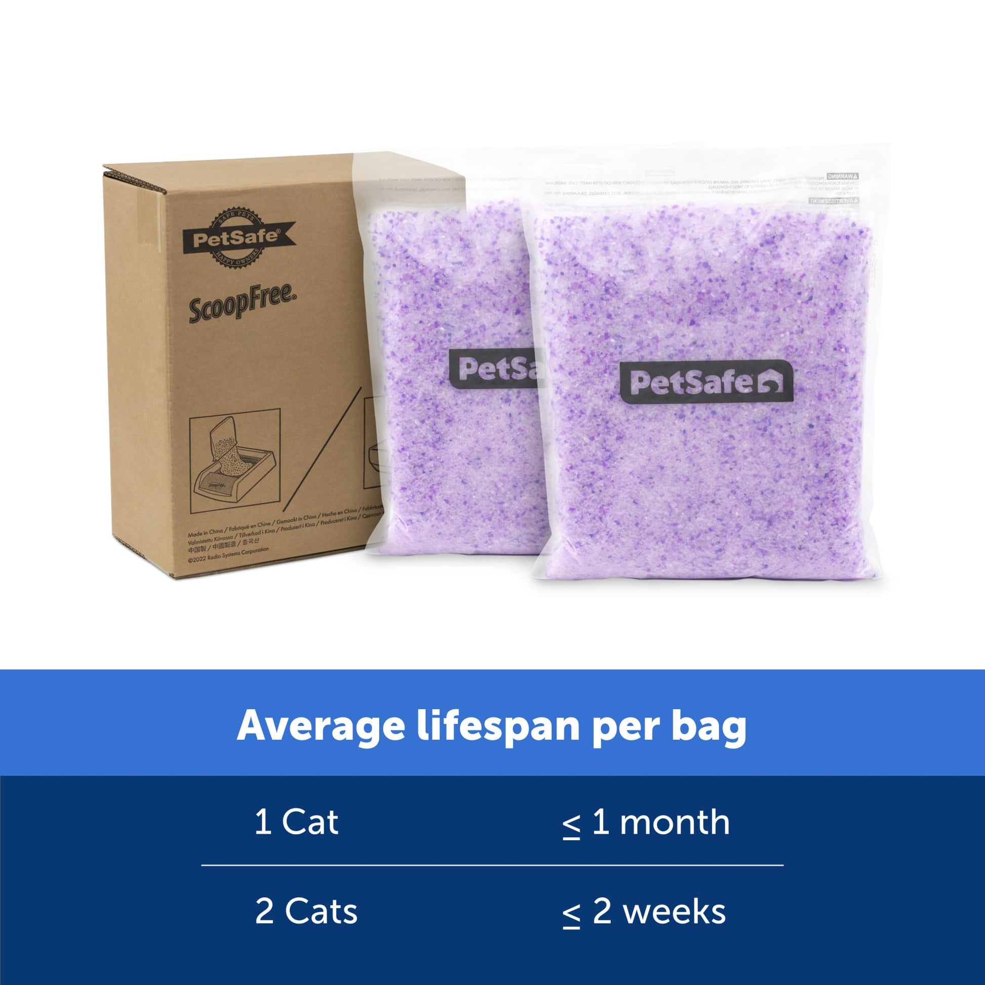 Buy now PetSafe ScoopFree Premium Natural Cat Litter - Eco-Friendly Long-Lasting Litter - High Absorbency & Low-Tracking Design - Non-Clumping Pebbles - 4.2 lb Bag - 2 Pack at indiglob india