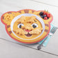 2 Daniel Tiger Mealtime Feeding Plates - Cute Compartment Dishes with Deep Sides for Kids - Divided Sections for Healthy Eating Habits, Melamine, BPA Free, Dishwasher Safe, Break Resistant
