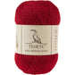 TEHETE 100% Merino Wool Yarn for Knitting 3-Ply Luxury Warm Soft Lightweight Crochet Yarn (Black)