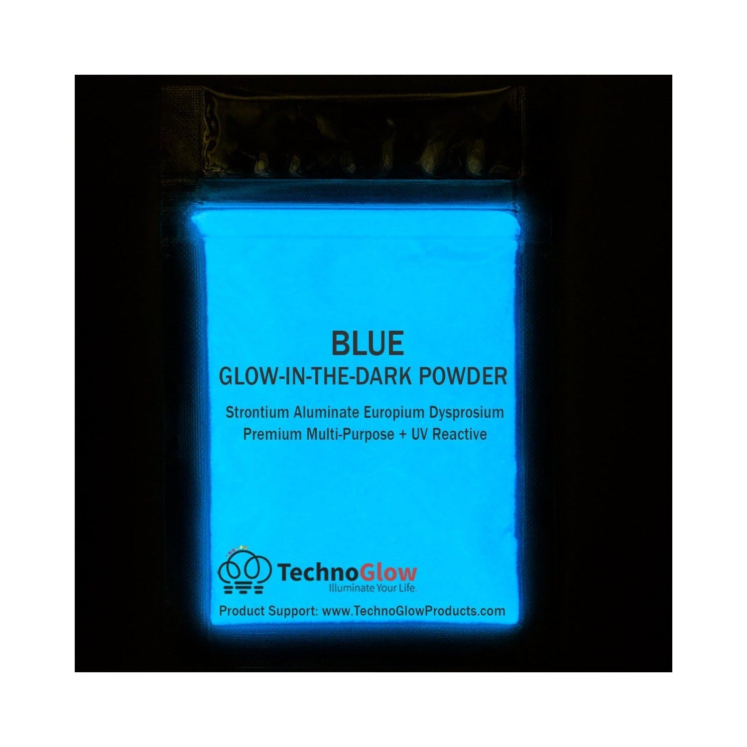 Buy now Glow in the Dark Powder, Natural Blue for Resin, Epoxy, Acrylics, Paint, Slime, Sealers - 50 Grams at indiglob india