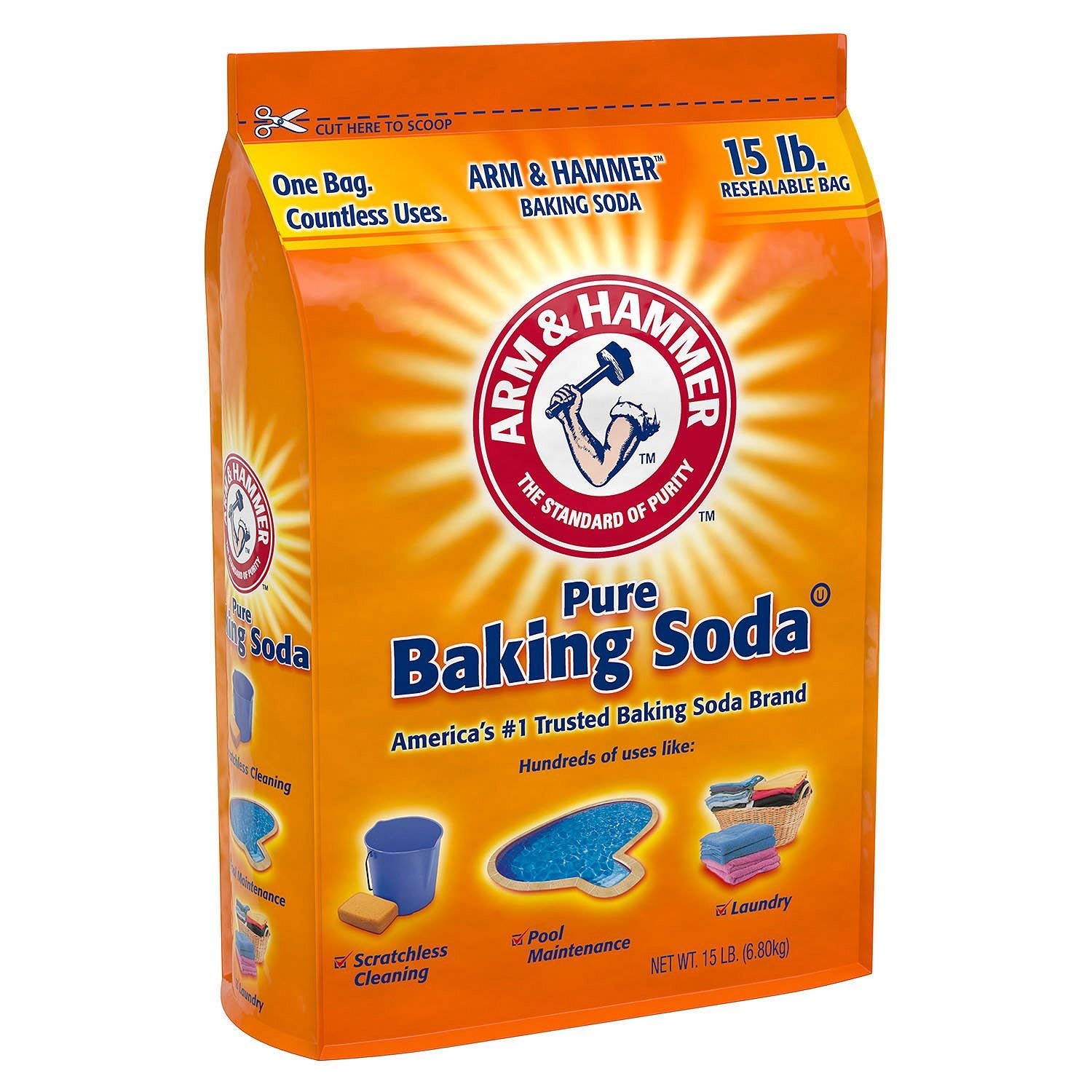 Buy now Arm & Hammer Pure Baking Soda (15 lbs.) at indiglob india