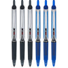 Pilot Precise V5 RT Retractable Rolling Ball Pens, Extra Fine Point, 3 Black & 3 Blue, (6 Pens) - Black/Blue