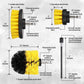 Buy now YIHATA 4 Pack Drill Brush Attachments Set,All Purpose Multi-Purpose Power Scrubber Cleaning Brush with Extended Long Attachment Kit, for Car,Grout,Floor,Tub,Shower,Tile,Bathroom and Kitchen Surface at indiglob india