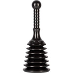 Buy now Master Plunger MPS4 Sink & Drain Plunger for Kitchen Sinks, Bathroom Sinks, Showers, and Bathtubs. Small and Strong Design with Large Bellows Commercial & Residential Use, Black at indiglob india