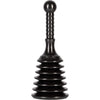 Master Plunger MPS4 Sink & Drain Plunger for Kitchen Sinks, Bathroom Sinks, Showers, and Bathtubs. Small and Strong Design with Large Bellows Commercial & Residential Use, Black - Black