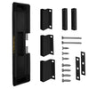 2-Pack TOUGHBOLT Double Deadbolt Sliding Patio Door, Child Safety, Home Security Lock with 3-Receiver Latches Included - Installation Required - Black