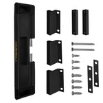 Buy now 2-Pack TOUGHBOLT Double Deadbolt Sliding Patio Door, Child Safety, Home Security Lock with 3-Receiver Latches Included - Installation Required 1 Black at indiglob india