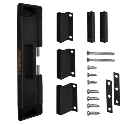 Buy now 2-Pack TOUGHBOLT Double Deadbolt Sliding Patio Door, Child Safety, Home Security Lock with 3-Receiver Latches Included - Installation Required 1 Black at indiglob india