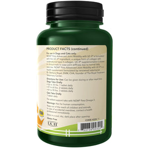 Buy now Now Pets, UC-II?? Advanced Joint Mobility for Dogs and Cats, Veterinarian formulated, Help Maintain Cartilage and Connective Tissue*, 60 Chewable Tablets (60 Grams) at indiglob india