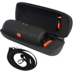 Buy now Hard Travel Case Compatible for Charge 3 BLKAM Waterproof Portable Bluetooth Wireless Speaker (Black). Extra room for USB Cable and Charger at indiglob india