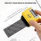 Buy now Miseyo Wide Identity Theft Protection Roller Stamp Set - Yellow (3 Refill Ink Included) at indiglob india