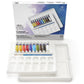 Buy now Winsor & Newton Cotman Watercolor Paint Set, Field Pocket Set, 12 Half Pan w/ Brush, Sponge, Bottle at indiglob india