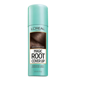 L'Oreal Paris Magic Root Cover Up Gray Concealer Spray, Medium Brown, 2 Oz(Packaging May Vary)