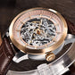 Buy now Pagani Design Automatic Mens Watches Skeleton Mechanical Wrist Watch for Men Waterproof Genuine Leather Watchband Luxury Self-Winding Stainless Steel Analog Watch for Men Collection (Brown Gold 1638) at indiglob india