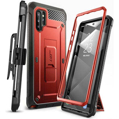 SUPCASE for Samsung Galaxy Note 10 Plus/Note 10 Plus 5G Case (Unicorn Beetle Pro), [Built-in Stand & Belt Clip] Full-Body Rugged Phone Case Without Screen Protector for Galaxy Note 10 Plus, Black