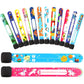 14 Pieces Children Safety ID Wristband Reusable Identification Bracelets Waterproof ID Band Safety Wristband for Boys and Girls (Delicate Style)