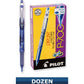Pilot, Precise P-700 Gel Ink Rolling Ball Stick Pens, Fine Point 0.7 mm, Blue, Pack of 12