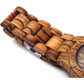 BEWELL ZS-W086B Wooden Watch Men Gifts Handmade Date Display Quartz Movement Analog Lightweight Wood Wrist Watches